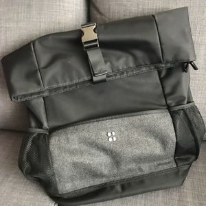 Sweaty Betty luxe roll top rucksack backpack